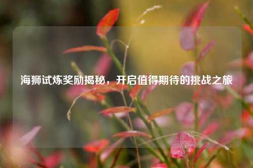 海狮试炼奖励揭秘，开启值得期待的挑战之旅