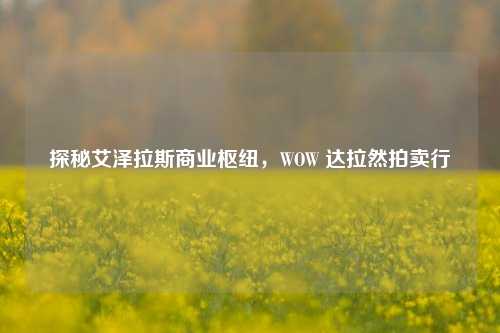 探秘艾泽拉斯商业枢纽，WOW 达拉然拍卖行